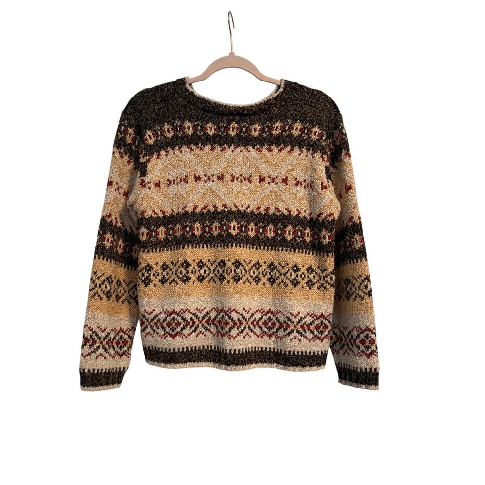 Vintage Beige Brown Sarah Bentley Sweater - Size M (SG60)